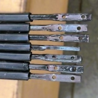 Пруток прямой обрезиненный ø12,5 x 794 мм, ø6-LA30